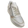 SUSST WOMENS WEDGE ZIP LACE TRAINER - OFF WHITE